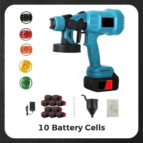 Wireless electric paint sprayer