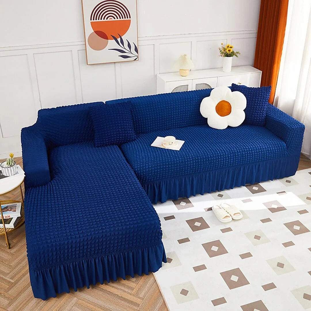 2025 L Shape Turkish Bubble Frill Sofa Covers