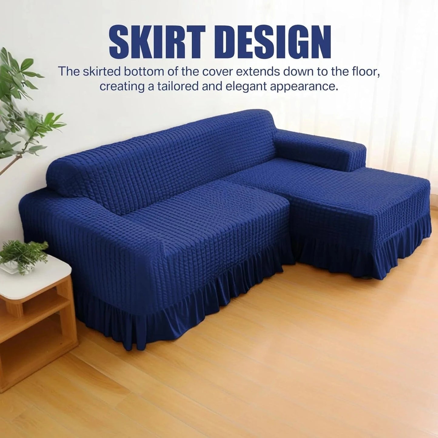 2025 L Shape Turkish Bubble Frill Sofa Covers