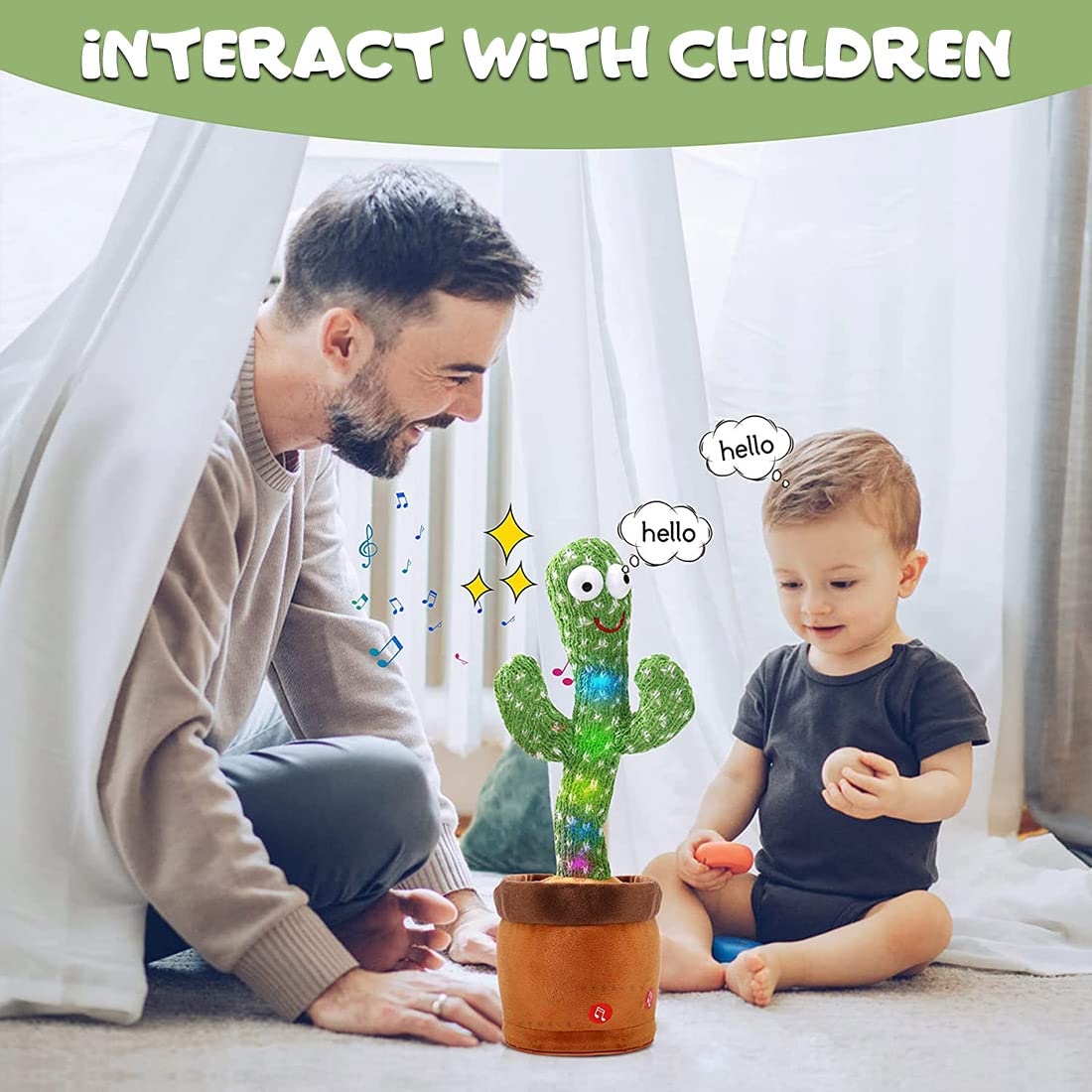 Cacto - LED Dancing Cactus Talking Toy