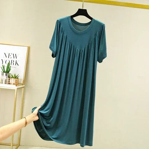 🧊Summer hot sale🧊Super Soft Comfortable Short Sleeve Loose Pajama Dress