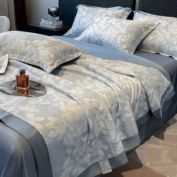 Ice Silk Elegance Comfort Quilt Set