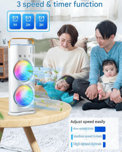 CoolBreeze Pro Portable Double Fan Air Cooler