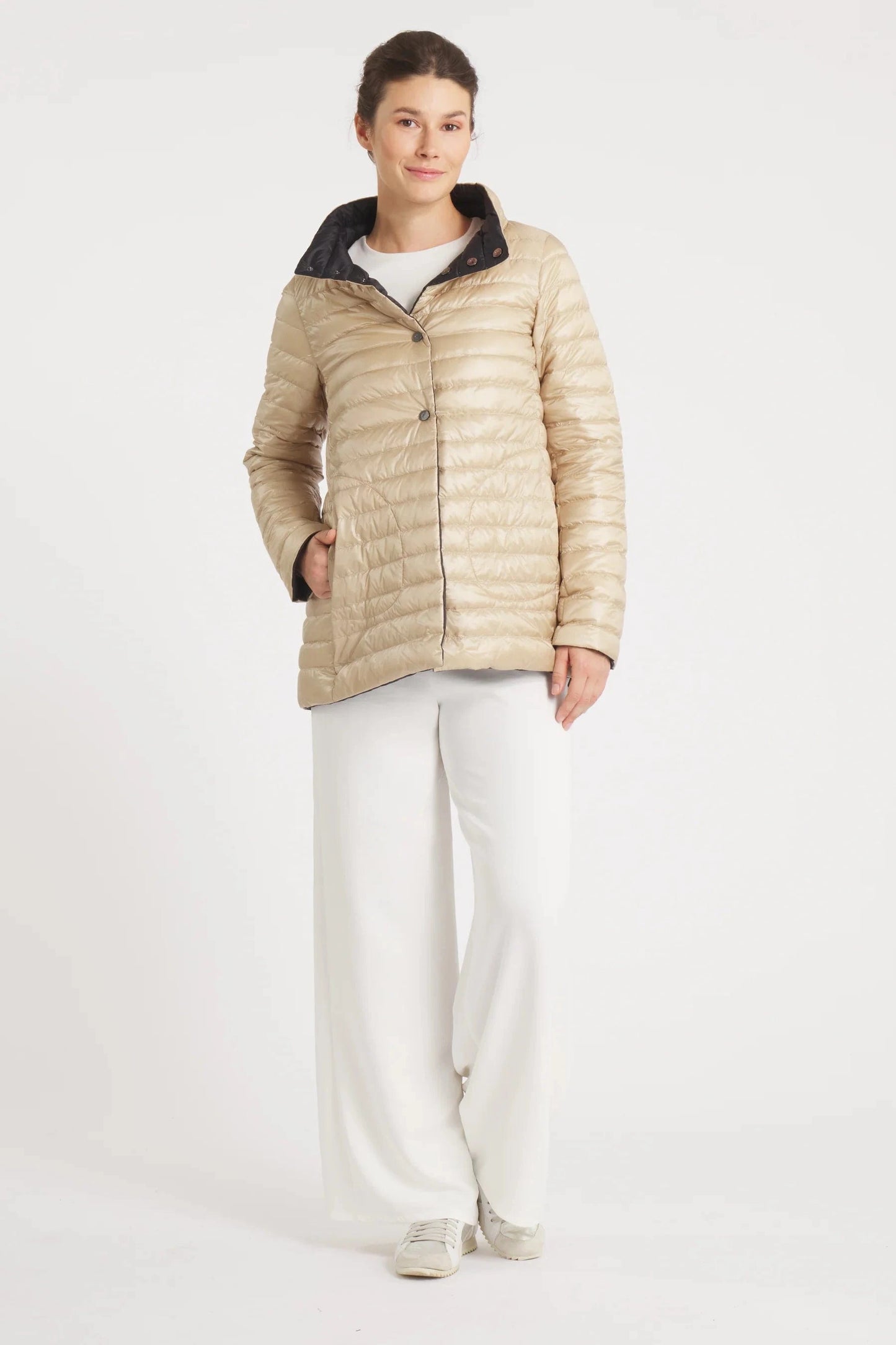 Heiress™️ Old Money Lightweight 2 in 1 Reversible Down Coat