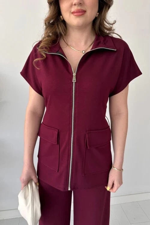 Vinthentic 2025 New Design π Zippered Modal Lounge Set