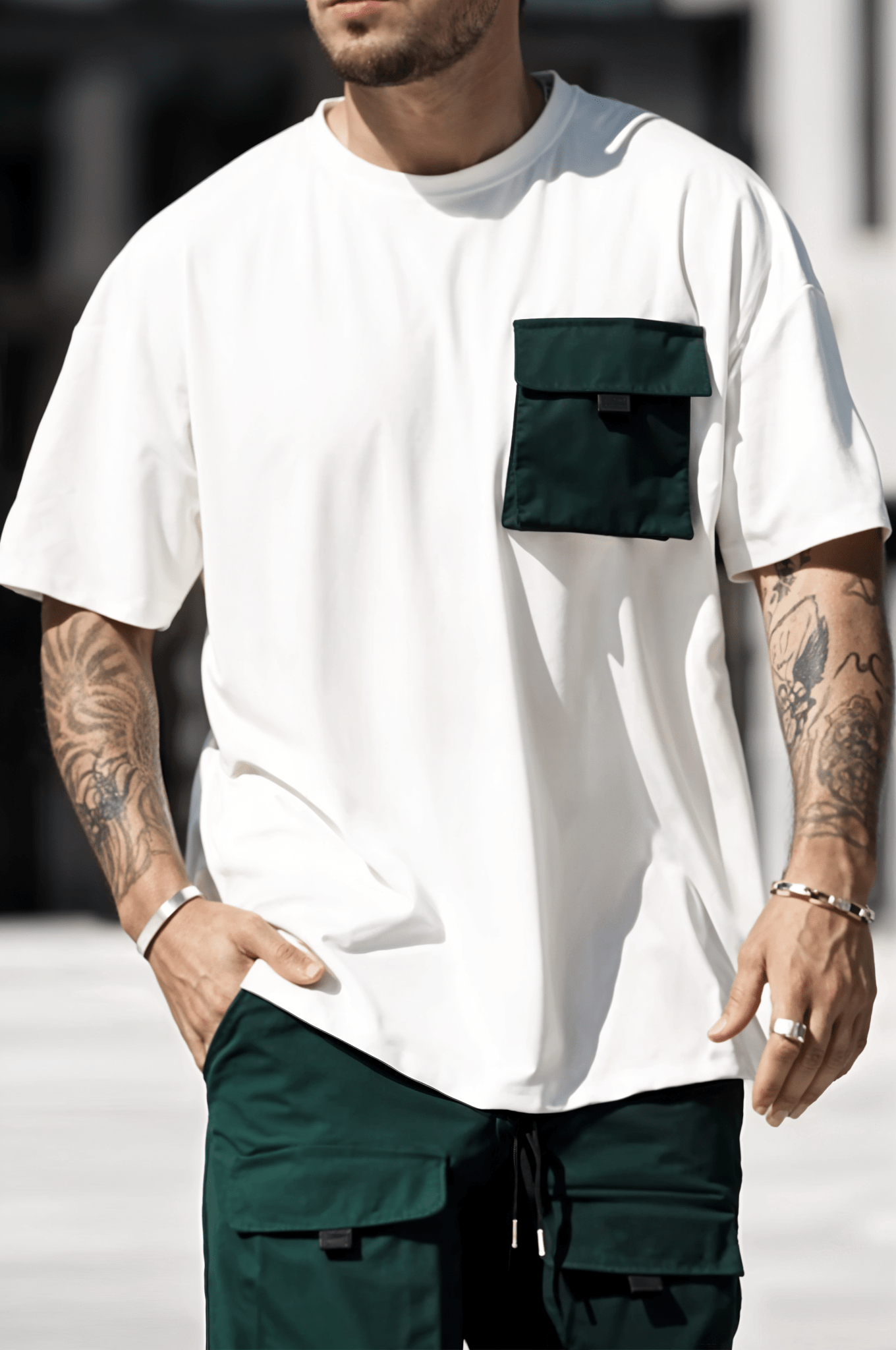 Vinthentic's Flap Pocket T-Shorts & Shorts - Co-ord Set