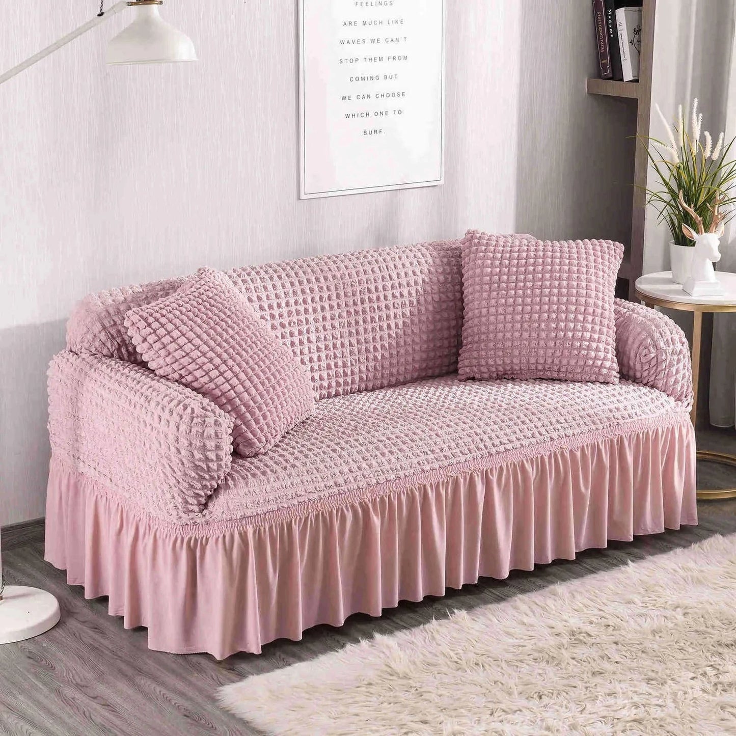 2025 Turkish Bubble Frill Sofa Covers