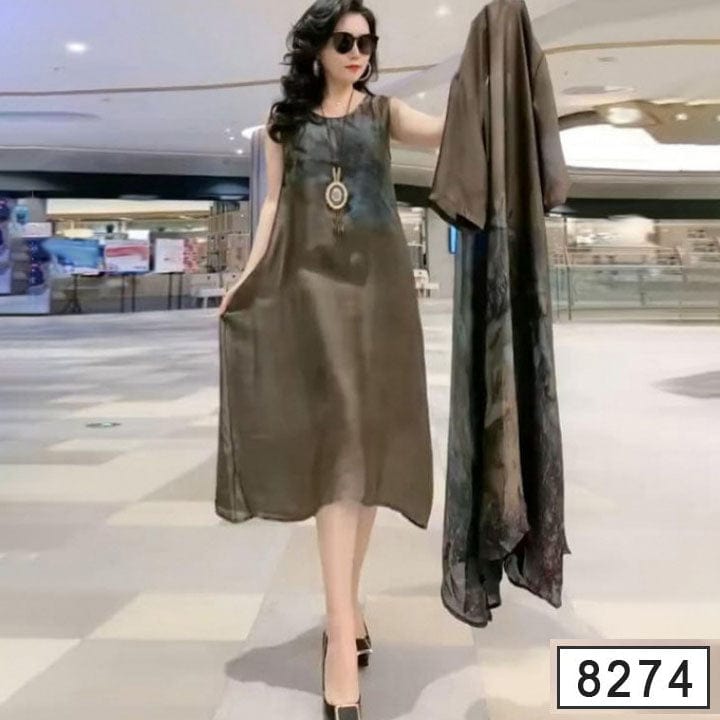 Vinthentic's Limited Edition Print Dress 2-piece Set