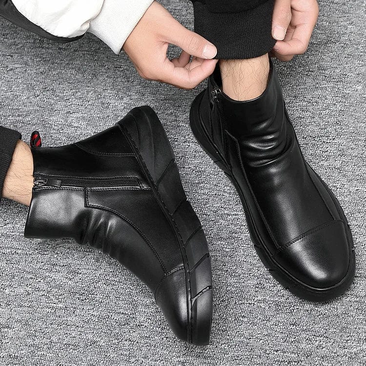 Italian Handmade Zipper Vinthentic Boots