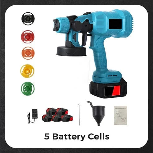 Wireless electric paint sprayer
