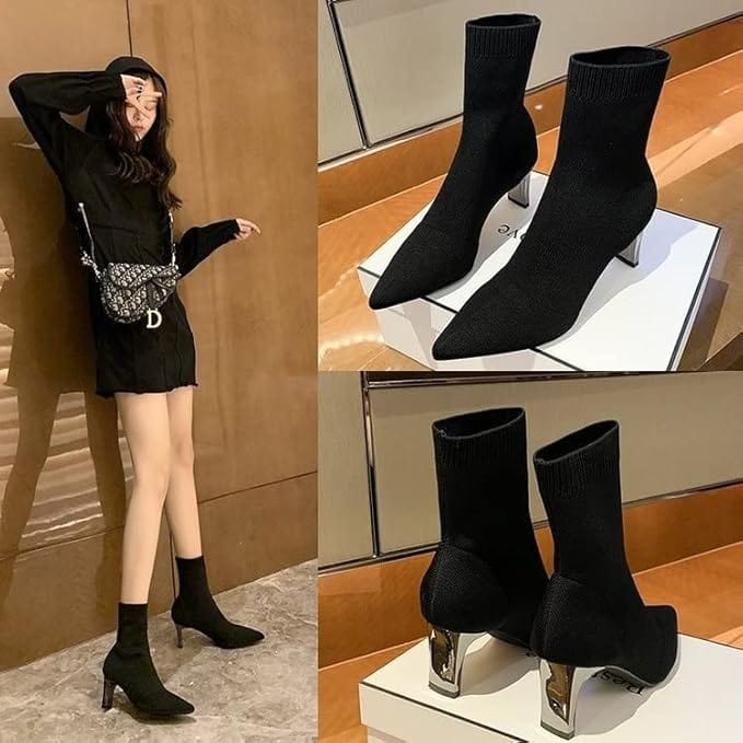 Elegante Women's All-Season Healed Boots