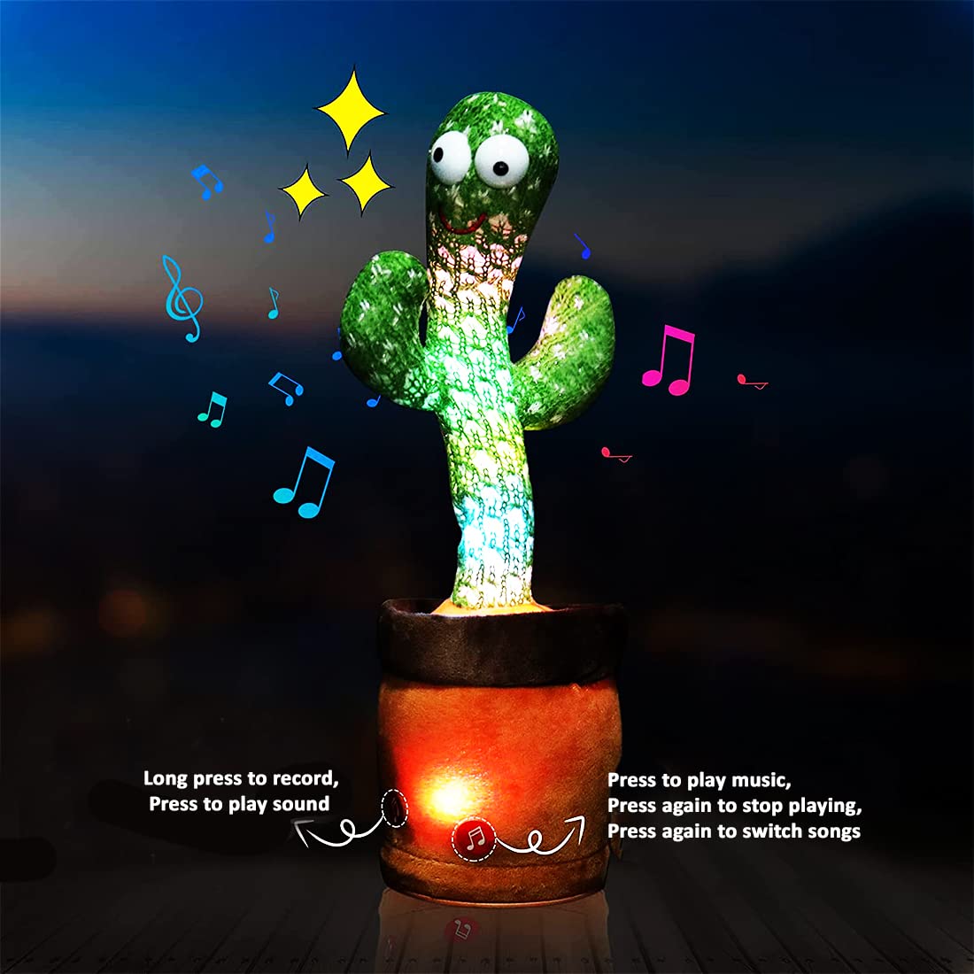 Cacto - LED Dancing Cactus Talking Toy