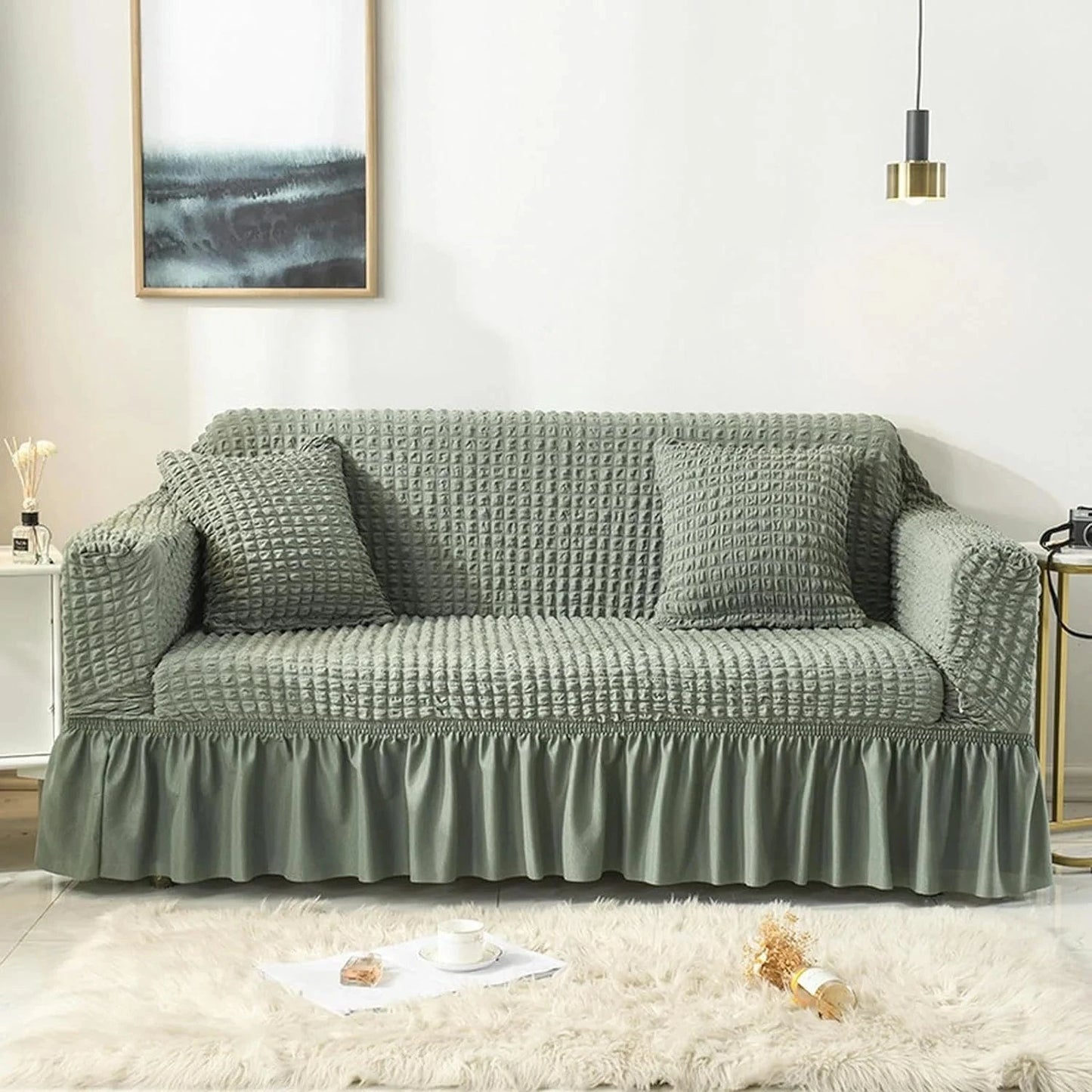 2025 Turkish Bubble Frill Sofa Covers