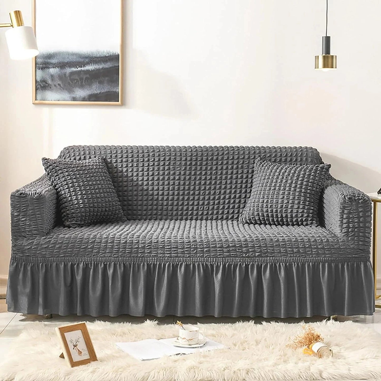 2025 Turkish Bubble Frill Sofa Covers