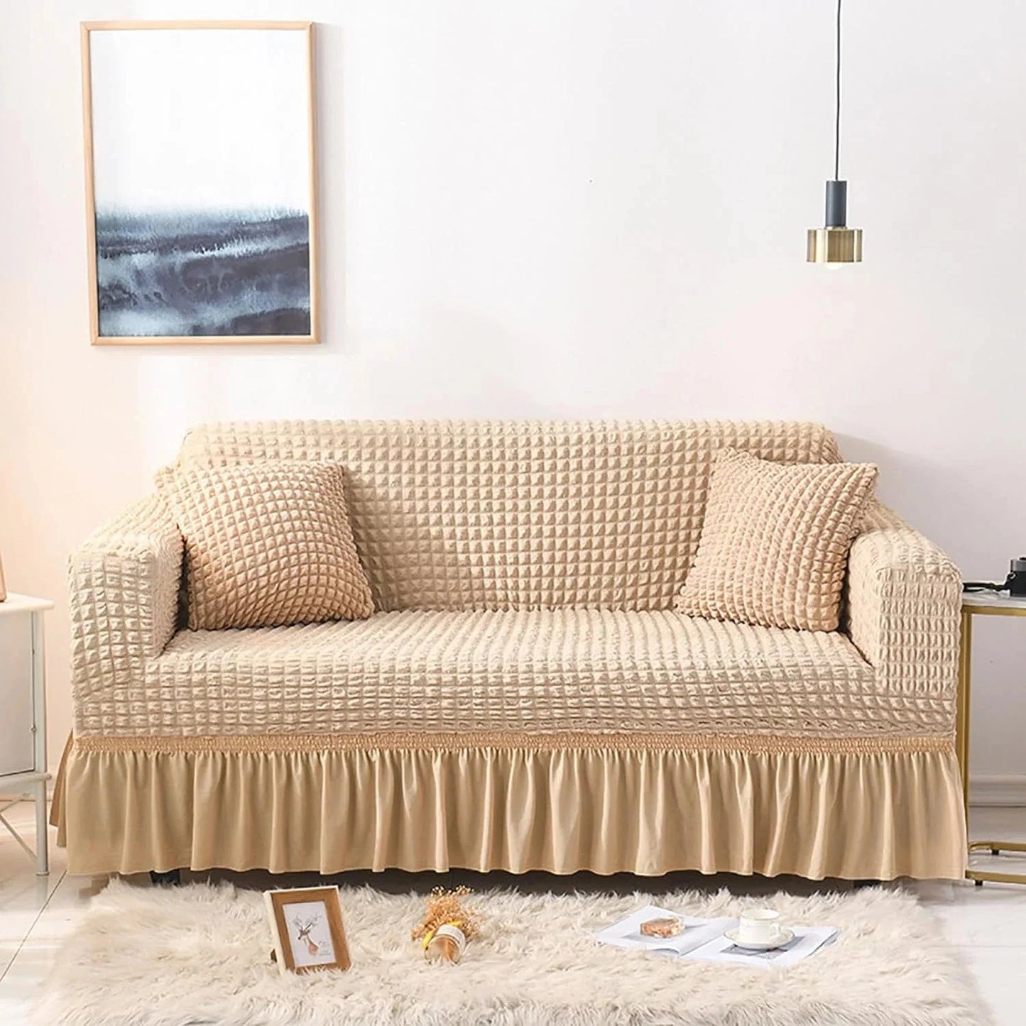2025 Turkish Bubble Frill Sofa Covers