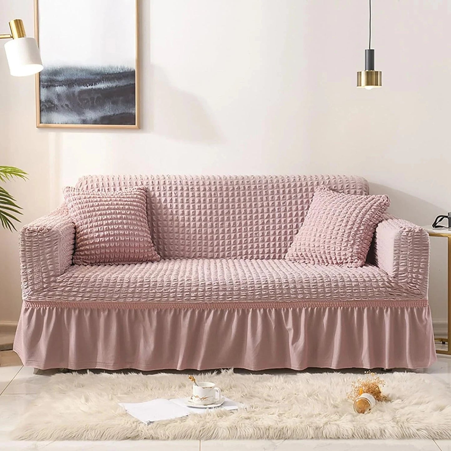 2025 Turkish Bubble Frill Sofa Covers