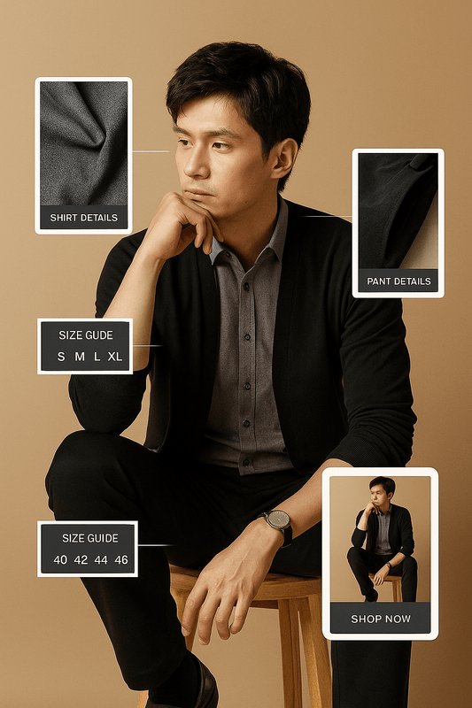 Men's lightweight & breathable two piece shirt