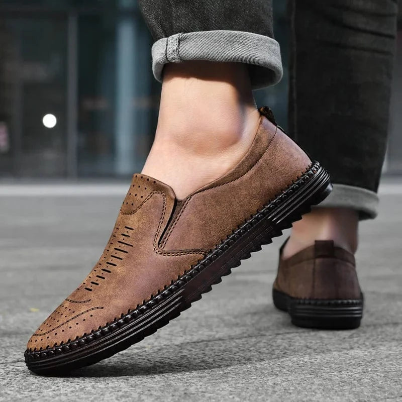 Vinthentic Orthopedic Vegan Leather Shoes Loafers