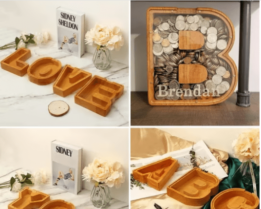 Vinthentic Piggy Bank-Wood Gift For Kids