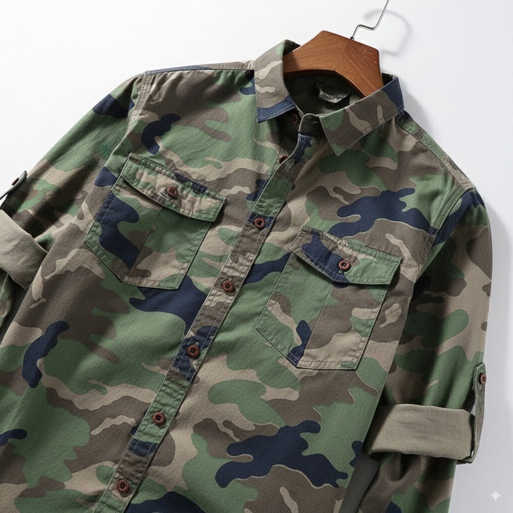 Vinthentic Camouflage Full Sleeve Shirt