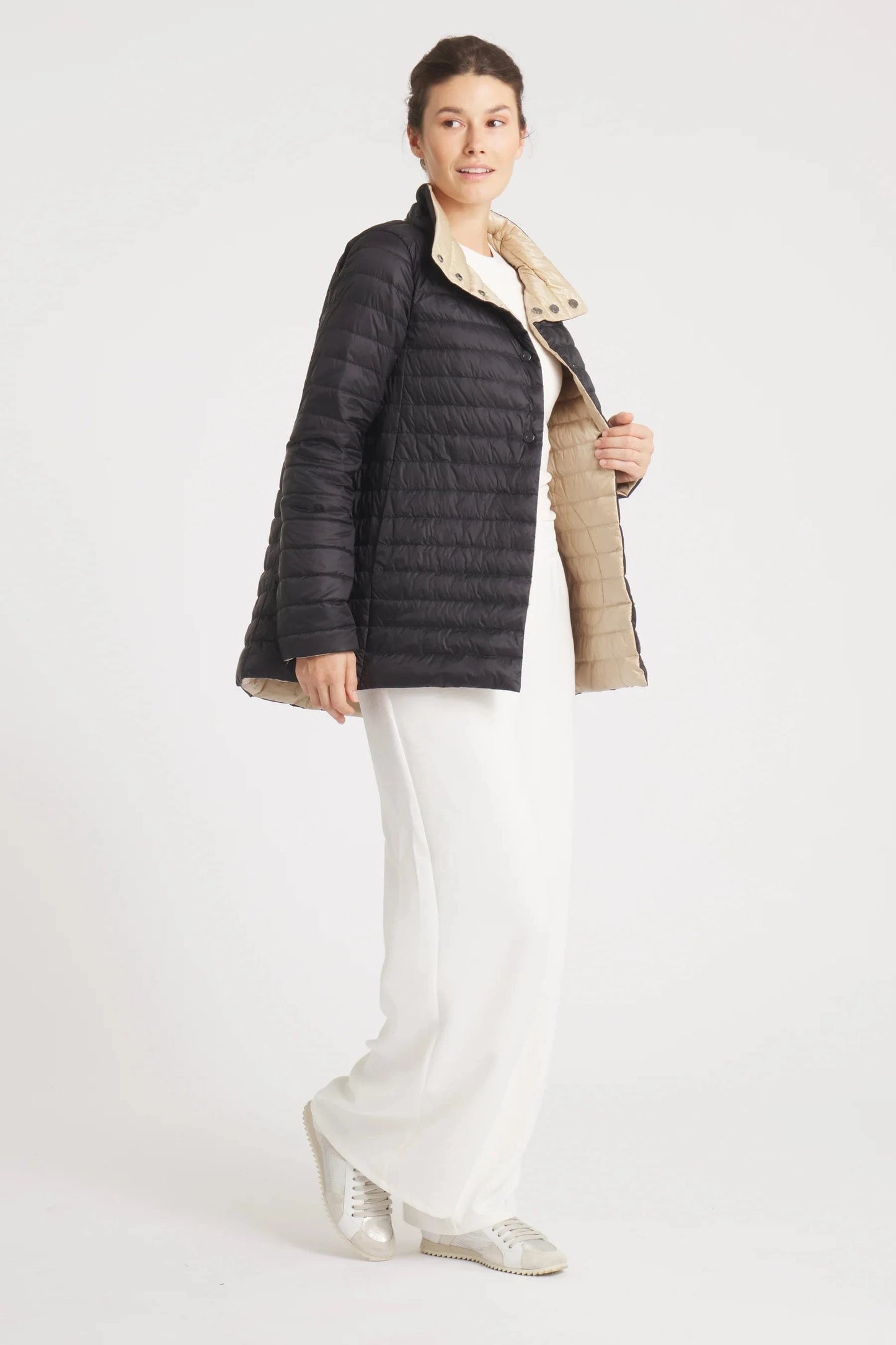 Heiress™️ Old Money Lightweight 2 in 1 Reversible Down Coat