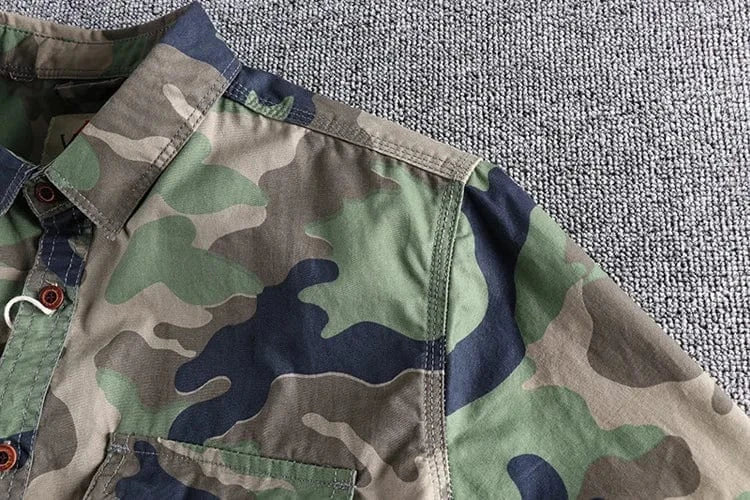 Vinthentic Camouflage Full Sleeve Shirt