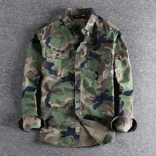 Vinthentic Camouflage Full Sleeve Shirt