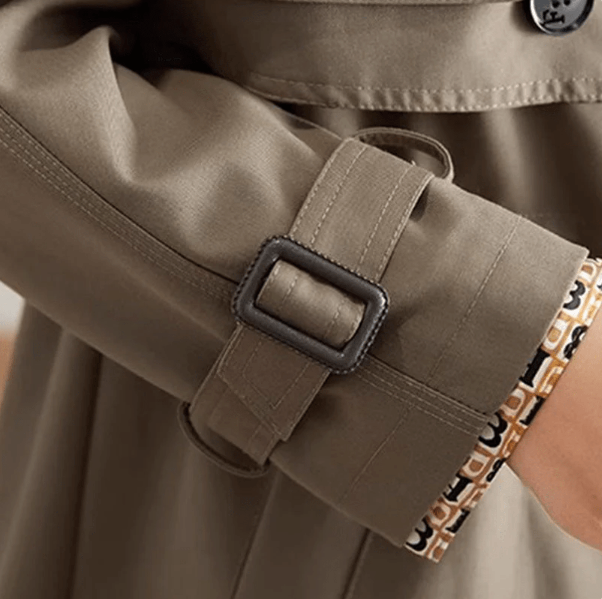 Vinthentic Slimming Mid-Length Lapel Trench Coat