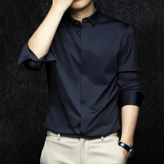 Vinthentic Wrinkle-Free Satin Full-Sleeve Shirt - EOSS Sale