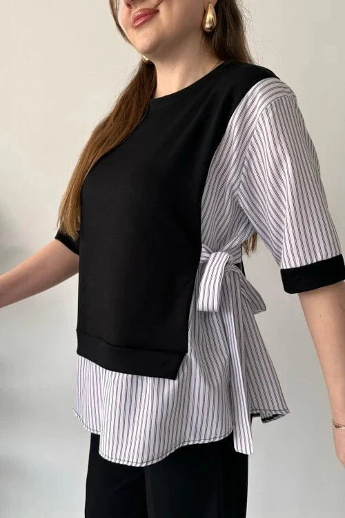 Vinthentic 2025 New Design👗 Stylish Short Sleeve Garnished 2-piece Suit