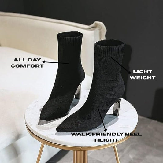Elegante Women's All-Season Healed Boots