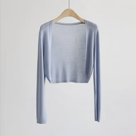 Vinthentic Women's thin ice silk Coat shawl air-conditioned shirt