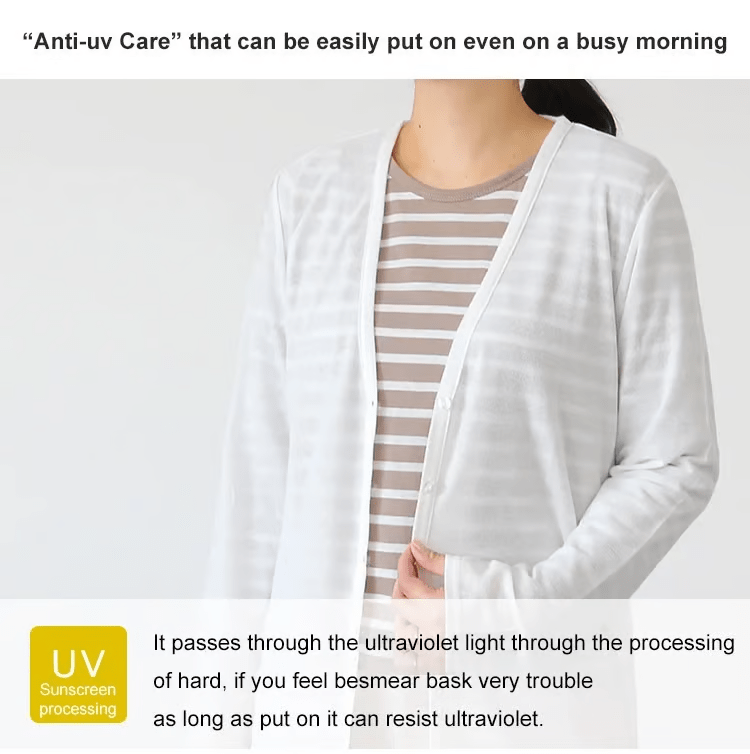 Vinthentic Women's thin ice silk Coat shawl air-conditioned shirt