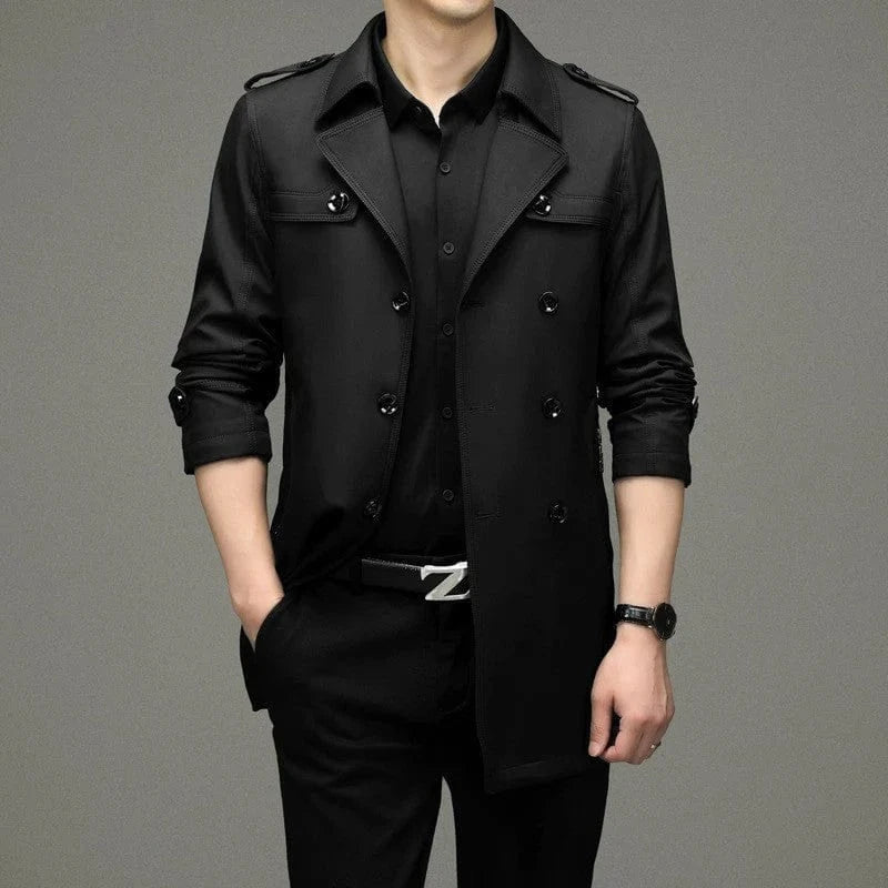 ❄️Winter Specials❄️ Men's Double Breasted Trench Coat